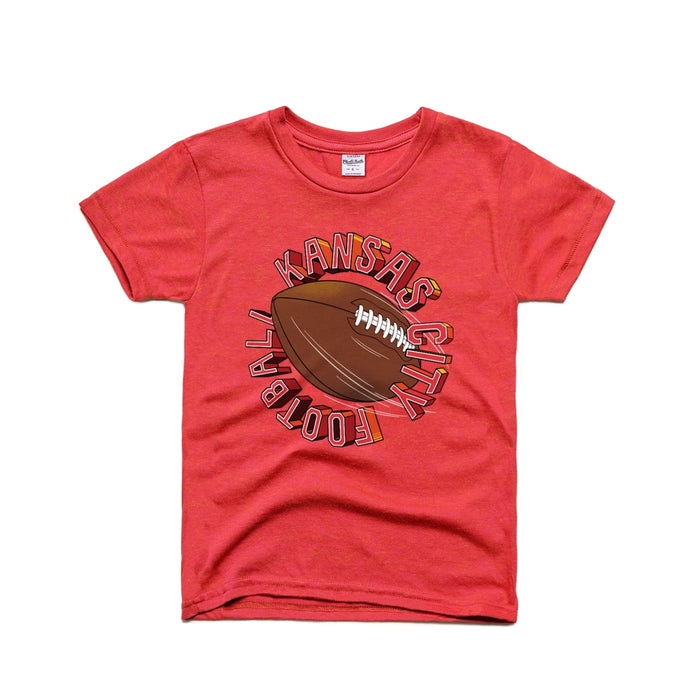 Charlie Hustle KC Tunnel Football Kids Tee