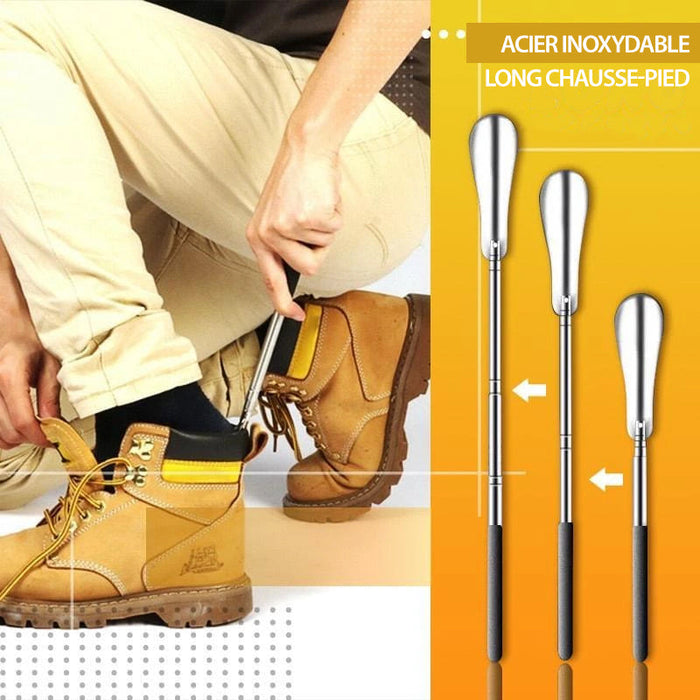 Chausse-pied rétractable en acier inoxydable ciaovie
