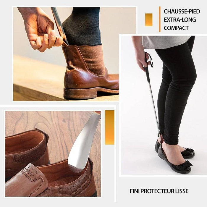 Chausse-pied rétractable en acier inoxydable ciaovie