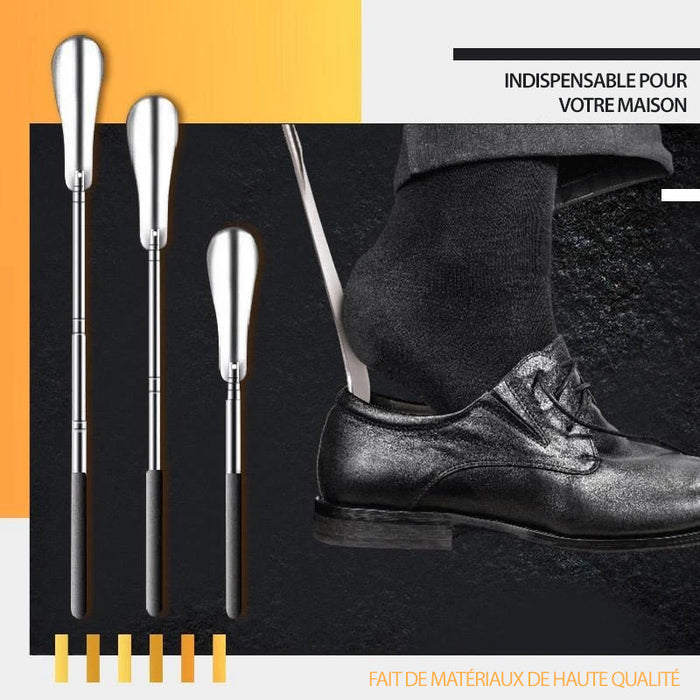 Chausse-pied rétractable en acier inoxydable ciaovie