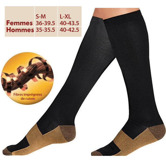 Chaussettes de Compression Anti-fatigue ciaovie