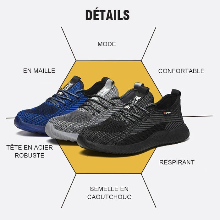 Chaussures de Travail Confortables et Respirantes ciaovie