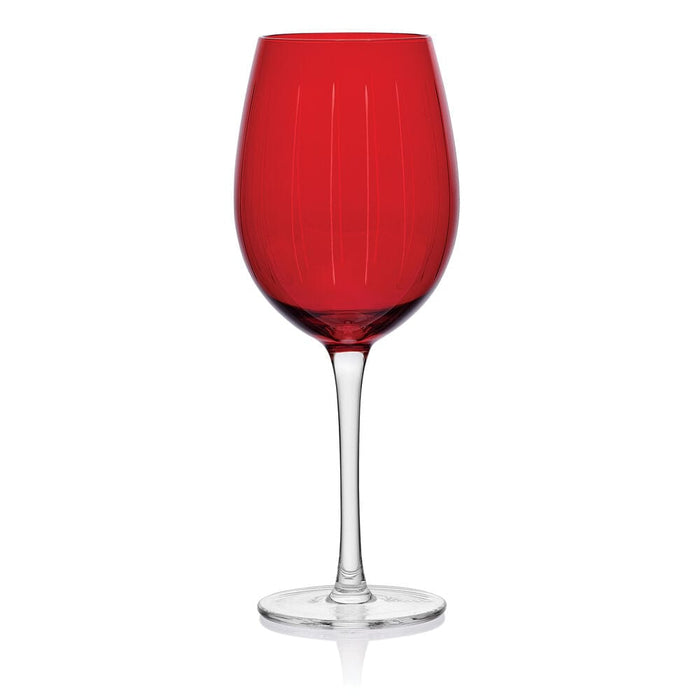 Cheers® Set of 6 Ruby Wine Glasses