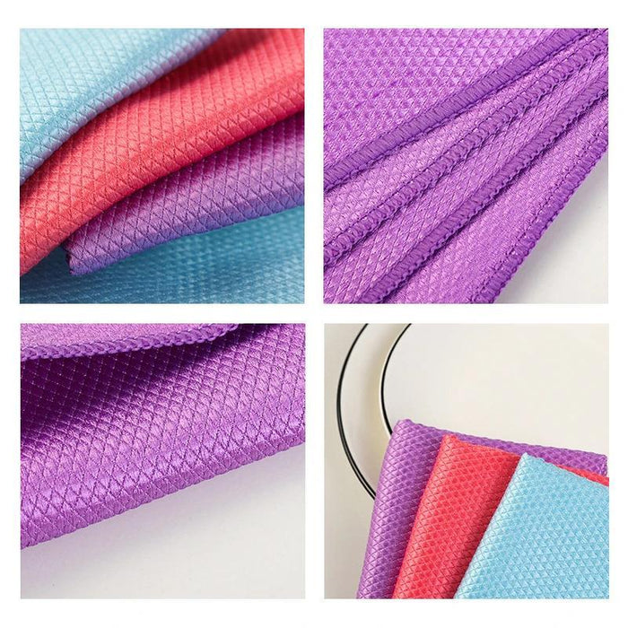 Chiffon de Nettoyage en Microfibre de Texture en Écailles de Poisson, 5 PCs ciaovie