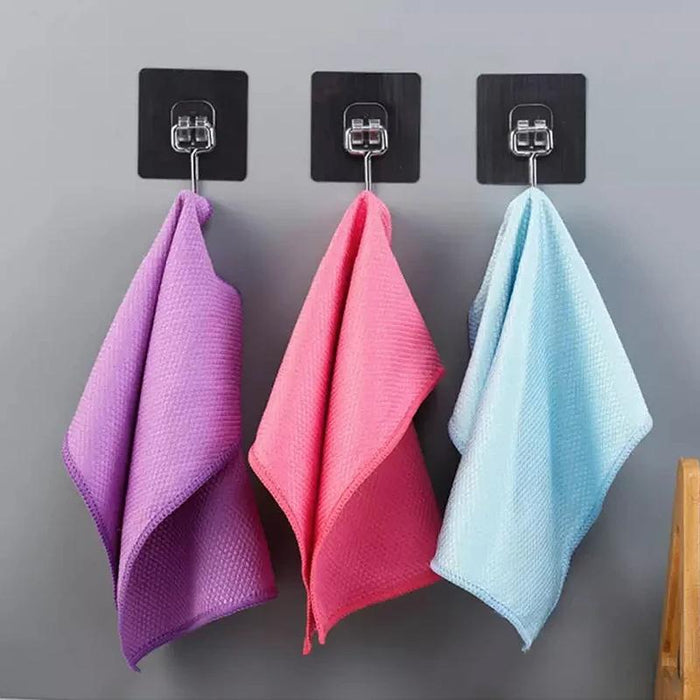 Chiffon de Nettoyage en Microfibre de Texture en Écailles de Poisson, 5 PCs ciaovie