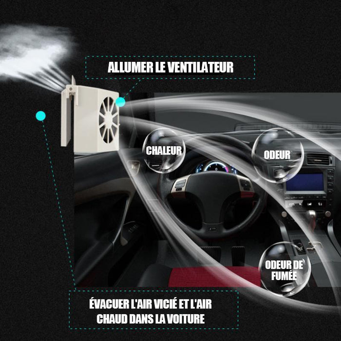 Ciaovie™ Ventilateur D'échappement Solaire De Voiture ciaovie