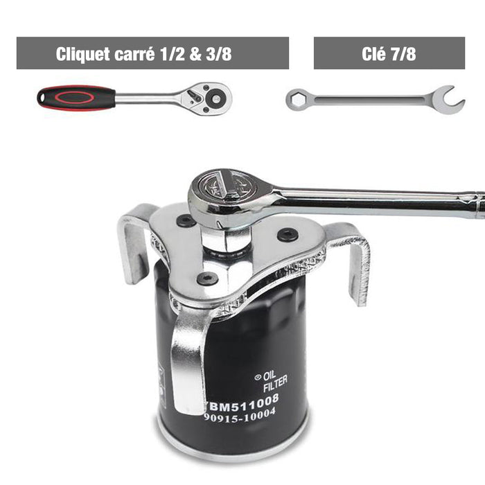Clé Universelle Réglable pour Filtre à Huile ciaovie