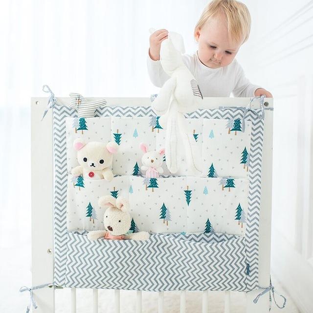 Cotton Cloth Baby Bed Hanging Organizer DSers