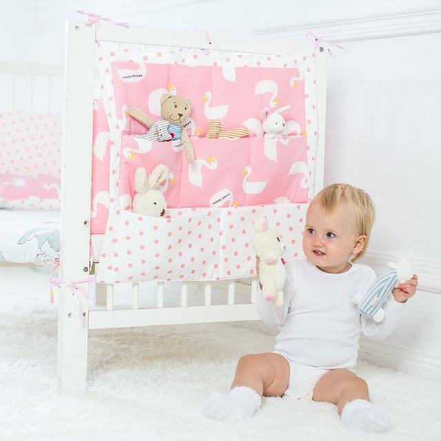 Cotton Cloth Baby Bed Hanging Organizer DSers