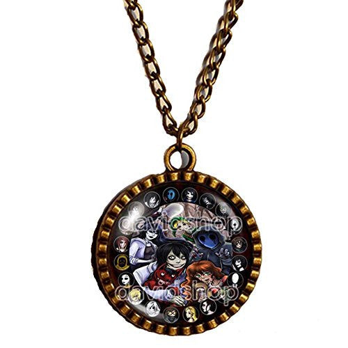 Creepypasta CREEPY PASTA TICCI TOBY Necklace Chain Eyeless jack Gift cosplay - DDavid'SHOP