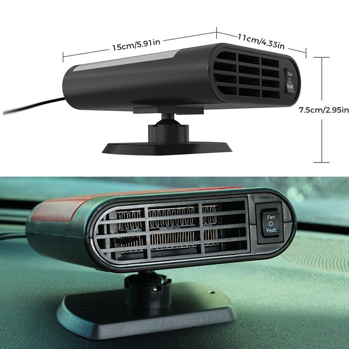 Dégivrage de ventilateur de refroidissement de chauffage de véhicule antibuée 2 EN 1 ciaovie