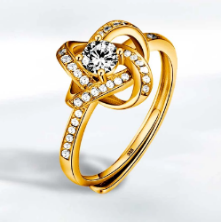 Dimond 925 Sterling Sliver Ring cjdropshipping