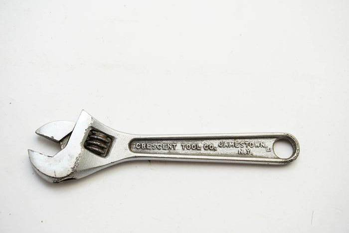 EARLY 4" CRESCENT TOOL CO. ADJUSTABLE WRENCH - CRESTOLOY