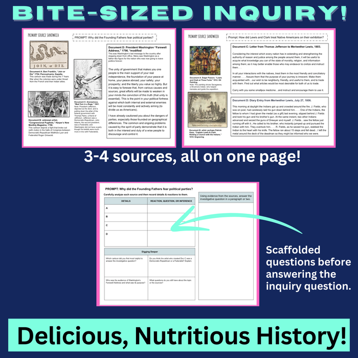 Early Republic Mini-Inquiry Activities