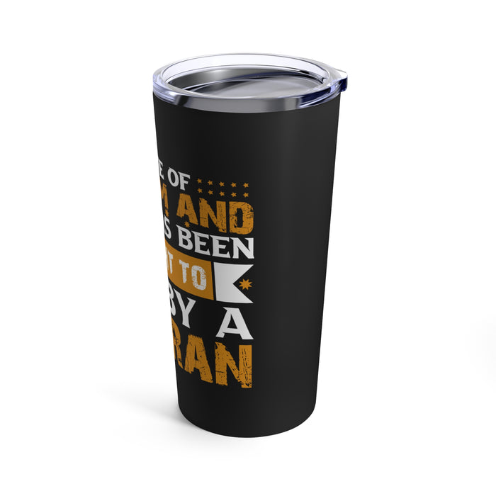 Embrace Freedom - A Gift from a Veteran's Life: 20oz Military Design Tumbler
