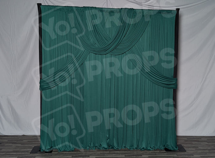 Emerald Green Drape Backdrop set