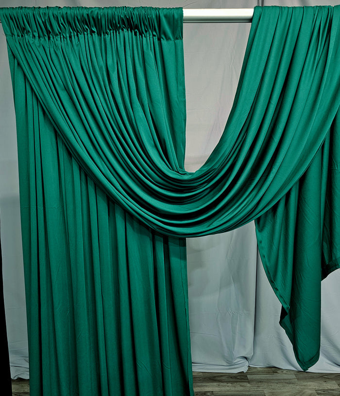 Emerald Green Drape Backdrop set
