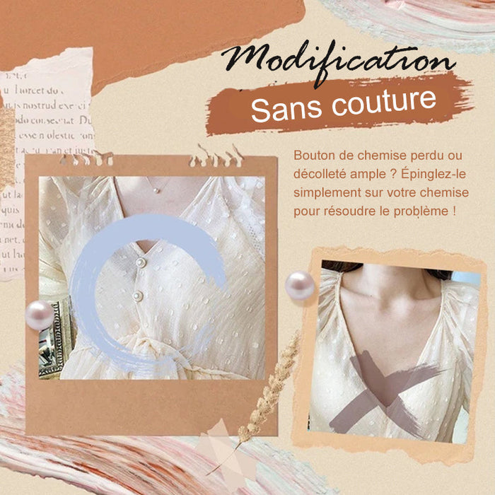Ensemble de Boutons de Broche de Couverture de Perles (10 pièces) ciaovie