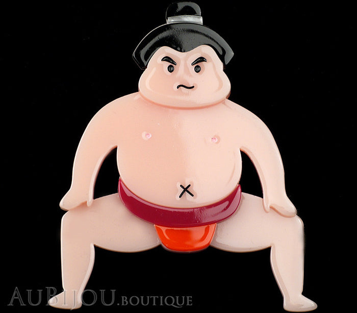 Erstwilder He Be Rikishi Sumo Wrestler Brooch Pin Gallery