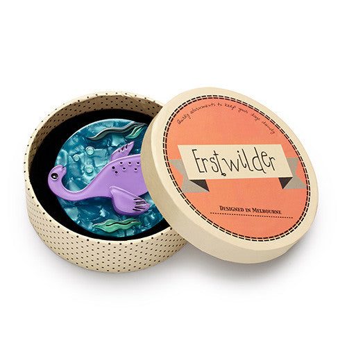 Erstwilder Pluto Plesiosaur Dinosaur Brooch Pin Box