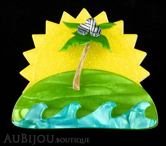 Erstwilder Tiki Time Island In The Sun Brooch Pin Gallery