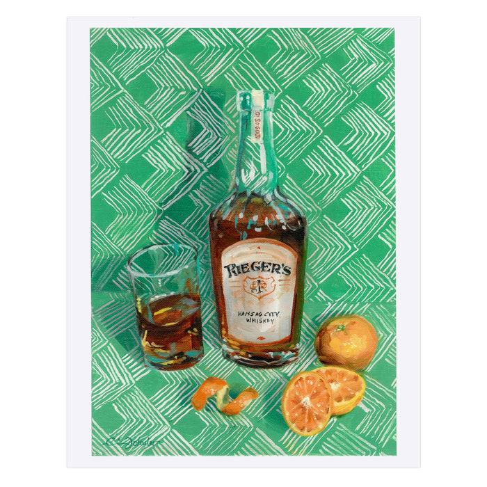 Evin Schuler Oils Rieger Whiskey Print
