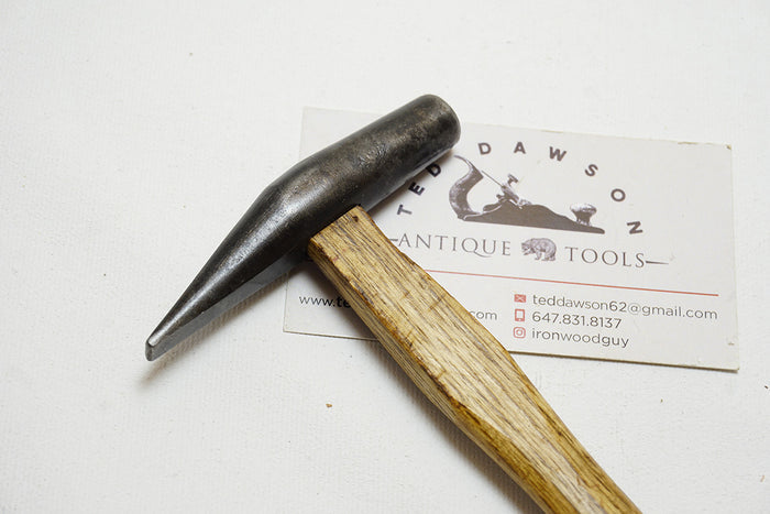 EXQUISITE SMALL JEWELLER'S HAMMER - WHITE OAK HANDLE