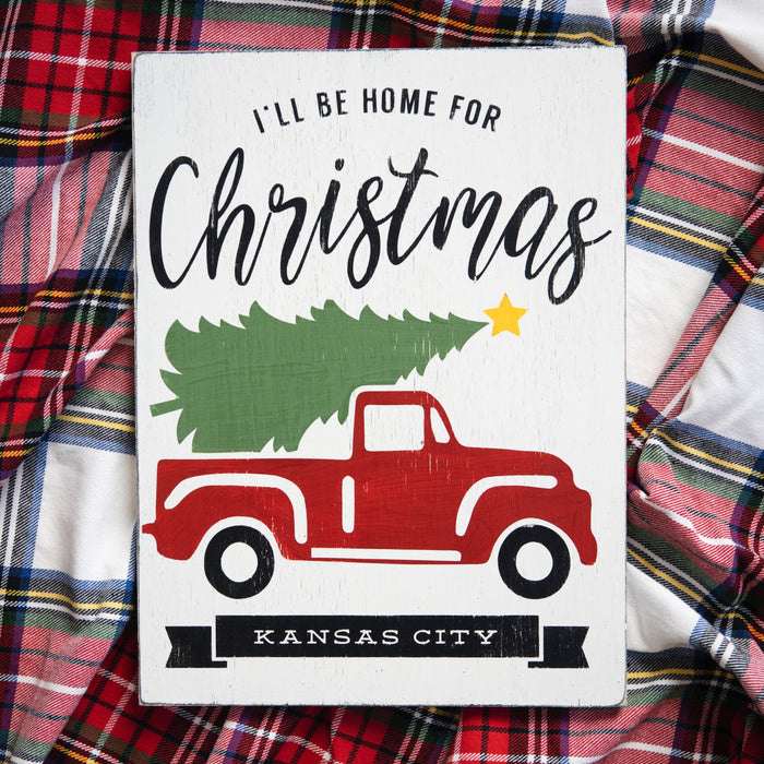 Farmdog Studios I'll Be Home for Christmas Sign