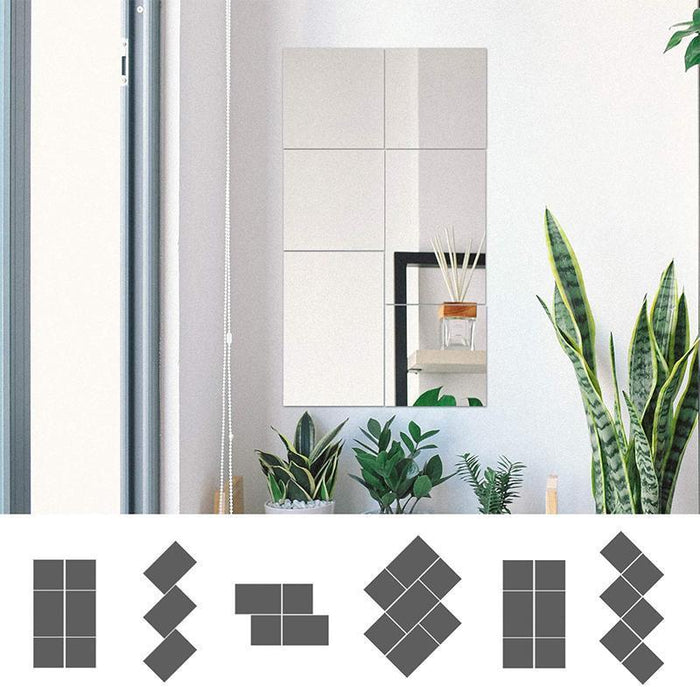 Feuilles Muraux Miroir en Plastique ciaovie