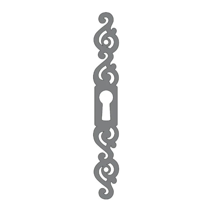 Finnish Folk Ironwork Escutcheon Plate