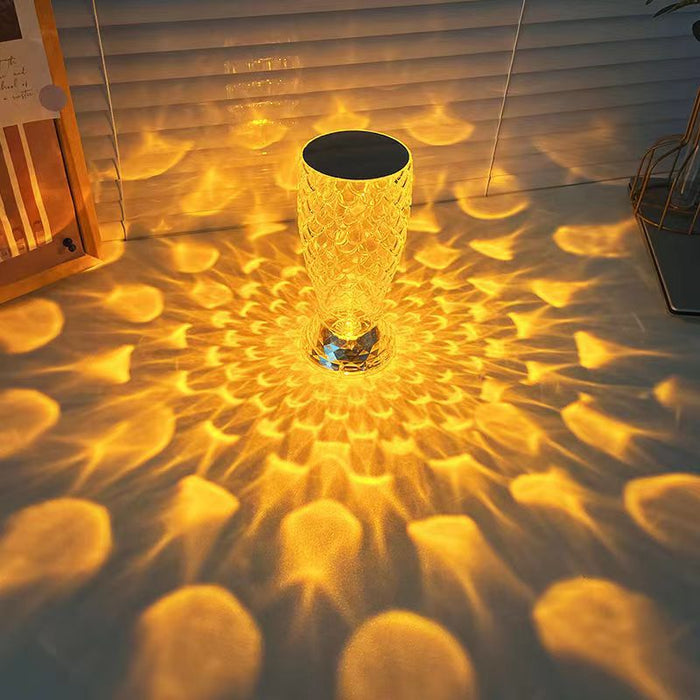 Fish Scale LED Crysta Touch Rechargeable Lamp cjdropshipping