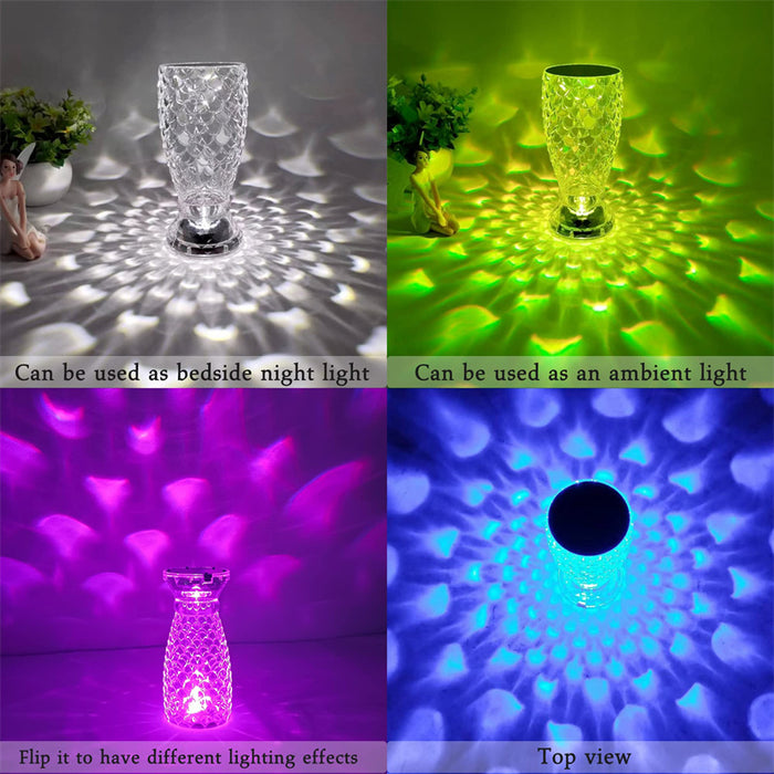 Fish Scale LED Crysta Touch Rechargeable Lamp cjdropshipping