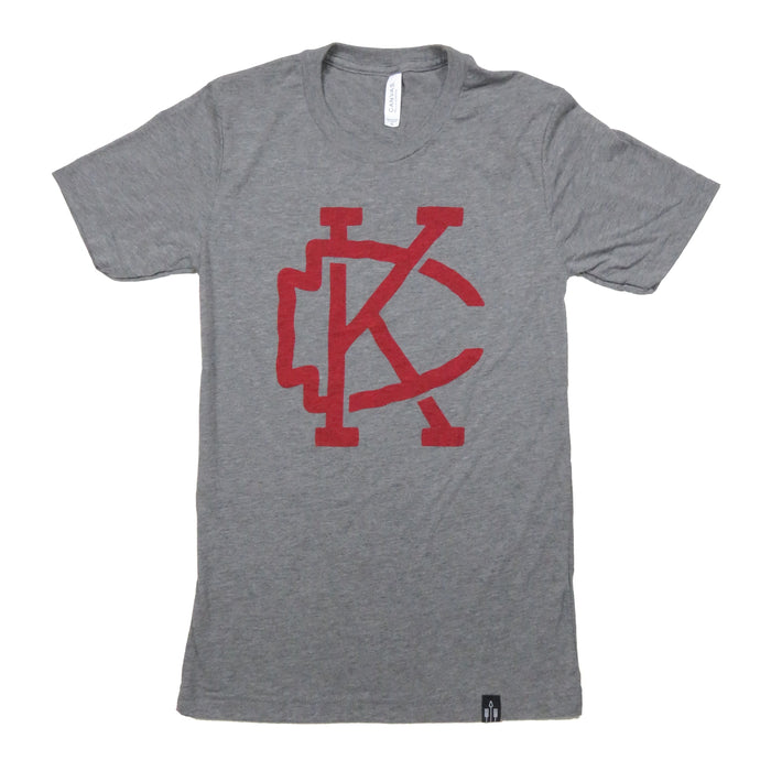 Flint & Field KC Arrowhead Tee - Grey