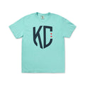 Flint & Field KC Teal Shield Soccer Tee