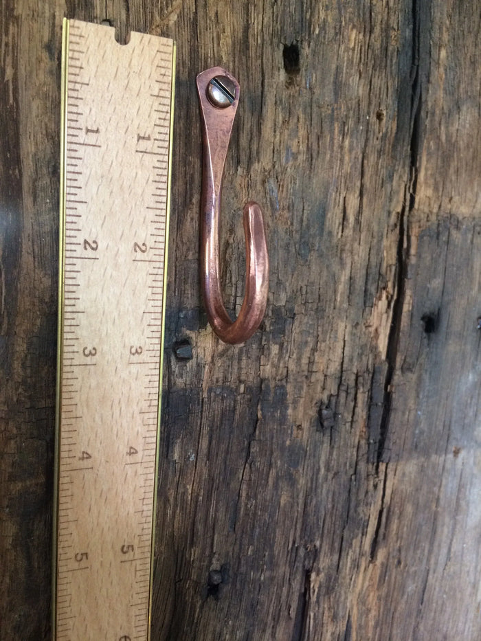 Forged Copper Utility Hook - Old West Iron