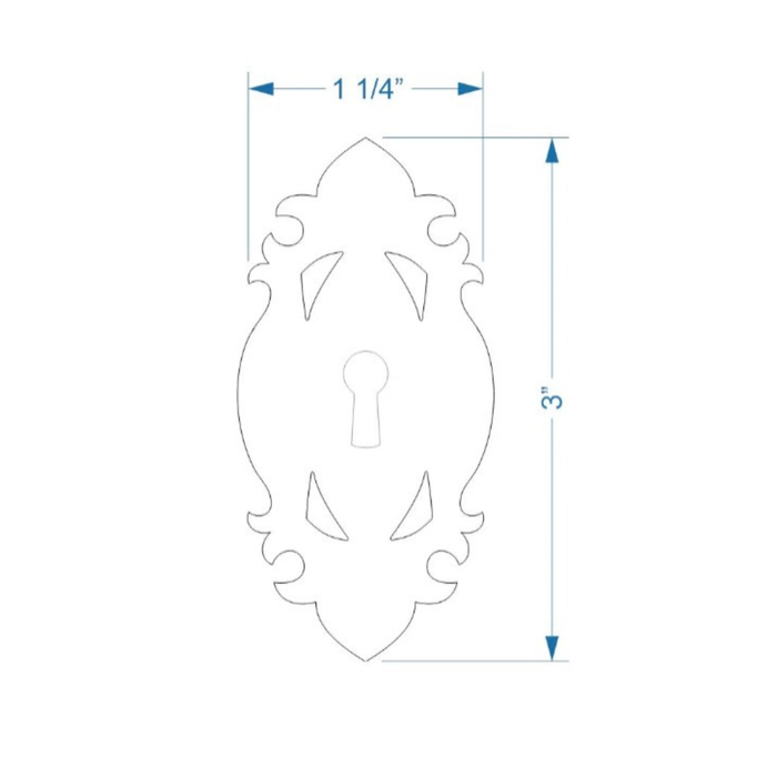 French Empire Escutcheon Plate