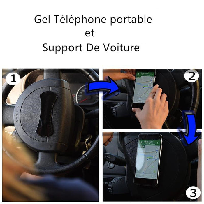 Gel Pads Support Téléphone Voiture en Silicone Antidérapant ciaovie