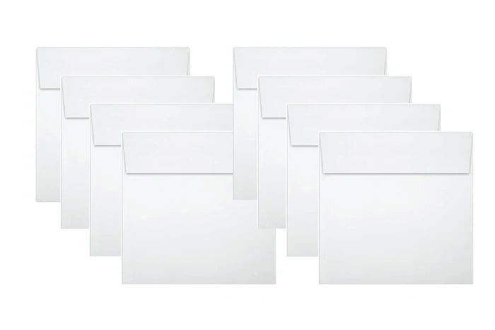 Gina K. Designs - Envelopes - Square 5.75x5.75 - White. 8 pack. Available at Embellish Away located in Bowmanville Ontario Canada.