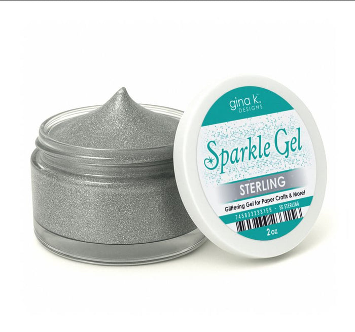 Gina K. Designs - Tool - Sterling Sparkle Gel. Add some sparkle to your projects! Available at Embellish Away located in Bowmanville Ontario Canada.