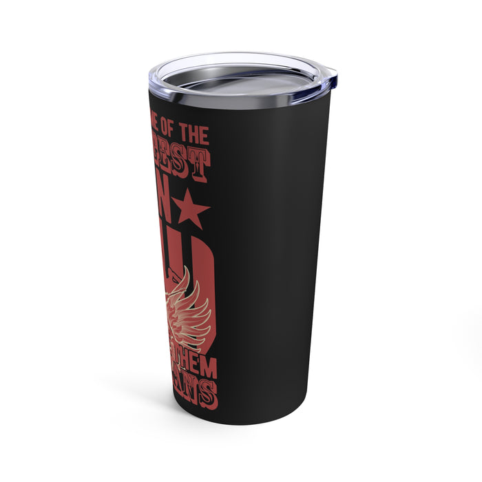 God Made Veterans: Strongest Men in Black 20oz Military Design Tumbler
