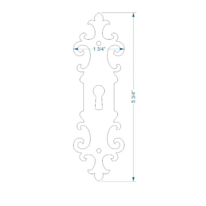 Gothic Cathedral Escutcheon Plate