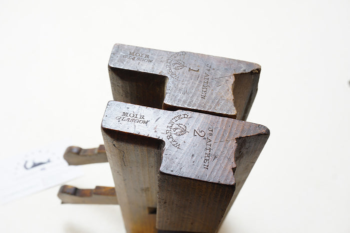 GREAT MATCHED PAIR OF 1ST & 2ND CUT SASH PLANES - MOIR GLASGOW