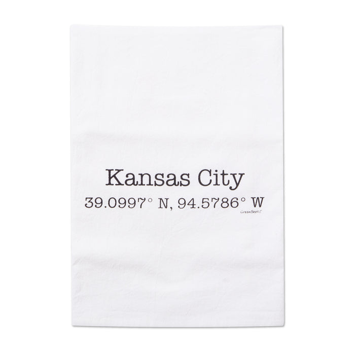 Green Bee KC Coordinates Tea Towel - Black