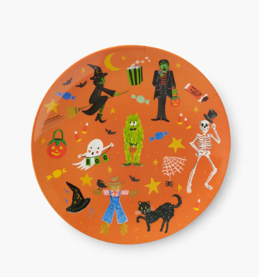 Halloween Parade Melamine Assorted Dessert Plates