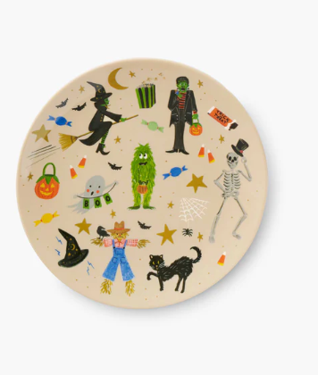 Halloween Parade Melamine Assorted Dessert Plates
