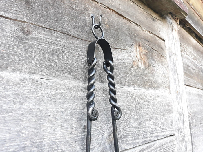 Hand Forged Charcoal Tongs - Old West Iron