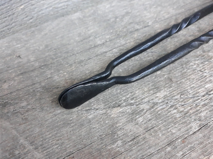 Hand Forged Charcoal Tongs - Old West Iron