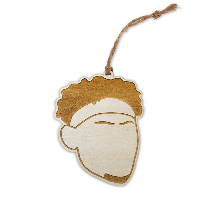 Hardsaw Designs Mahomes Woodcut Ornament