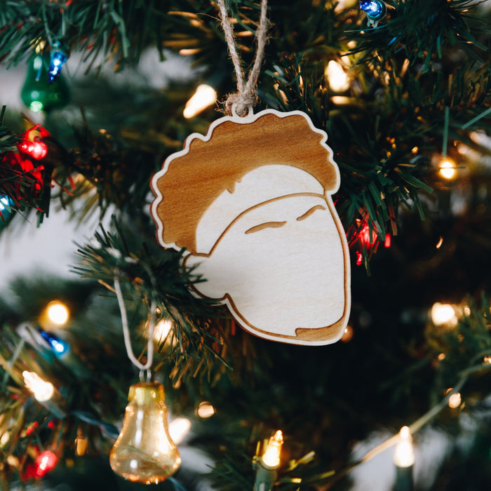 Hardsaw Designs Mahomes Woodcut Ornament