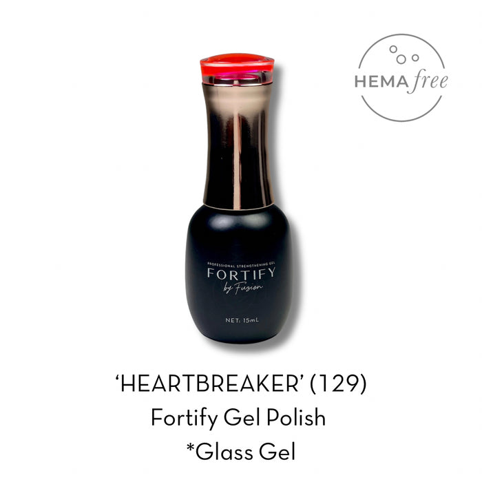 HEMA Free Gel Polish | Fortify by Fuzion | Colour 129  Heartbreaker